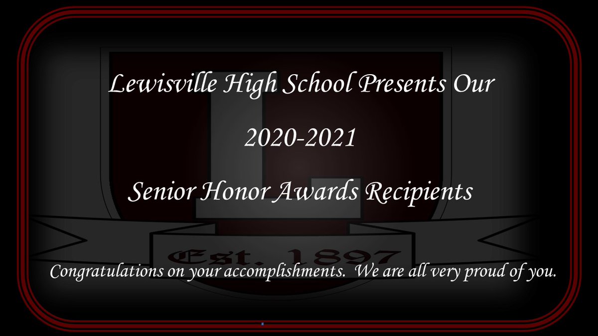 LewisvilleHS's tweet photo. Congratulations to our Class of 2021 Award Recipients! 
https://t.co/4nNlZe5kQX https://t.co/SMmY7bFE9f