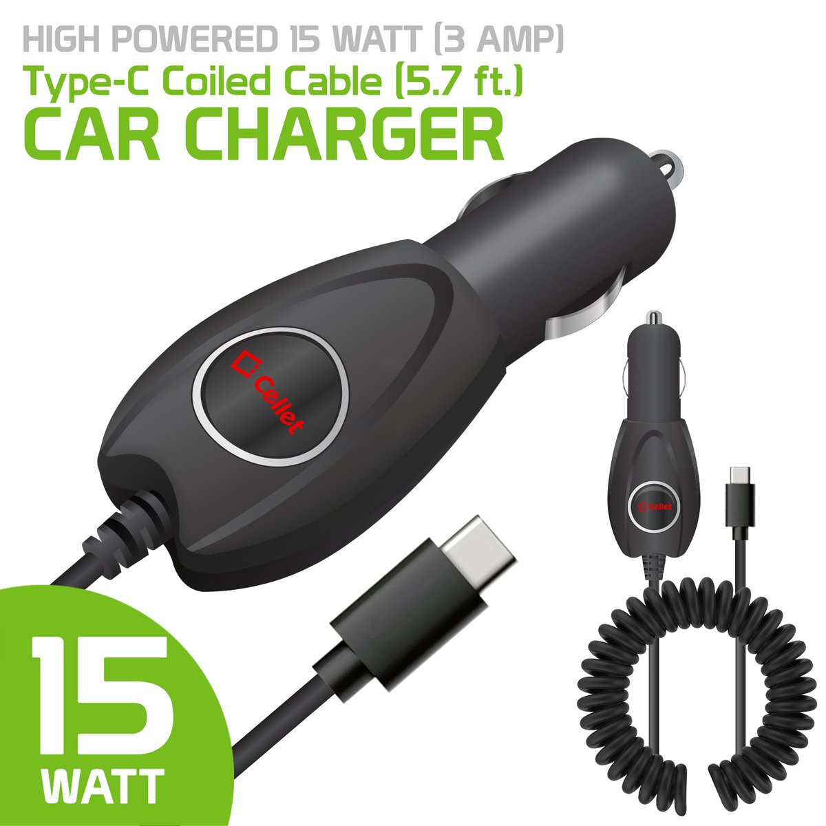 Go_Cellet's tweet image. 🚗⚡15Watt / 3 Amp Type-C Car Charger🚗⚡ - mailchi.mp/wirelesscloseo…