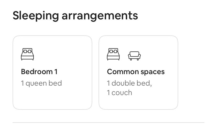 andyyrose__'s tweet photo. 4) (2/2) #airbnb lists everything as a bed. https://t.co/r2mOI3tBc1
