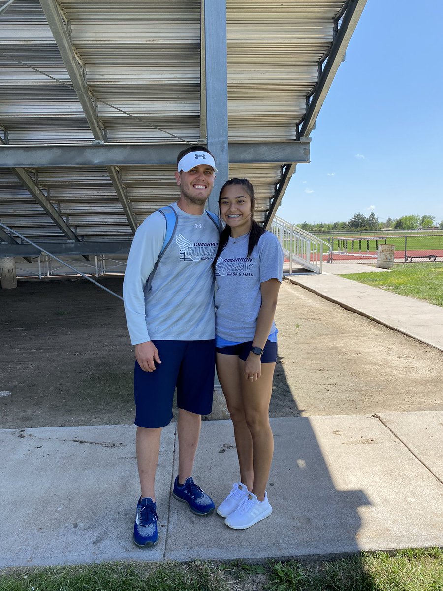 Congrats to our first state qualifier of the day, Aleah Cervantes punches her ticket to Wichita placing in a tie for 3rd in long jump!