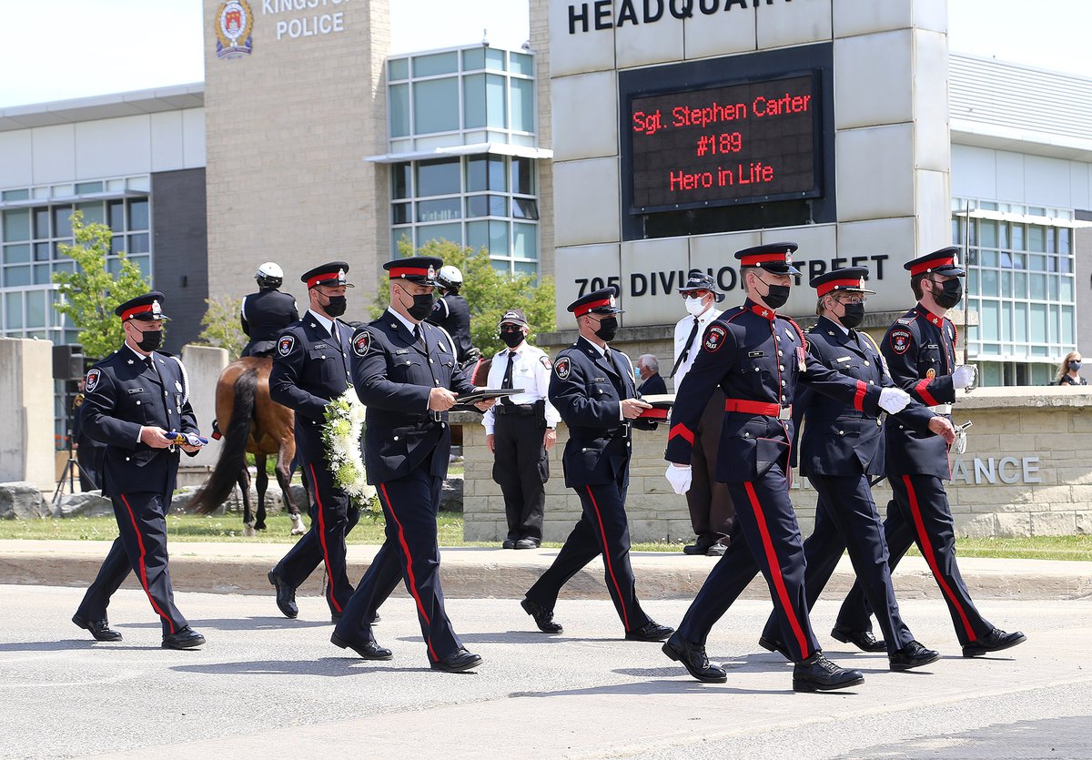 Some photos from <a href="/kingstonPolice/">Kingston Police</a> Sgt. Stephen Carter's funeral today.
