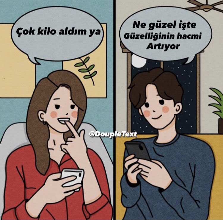 Bir Kadın bir Erkek (@doupletext) on Twitter photo 