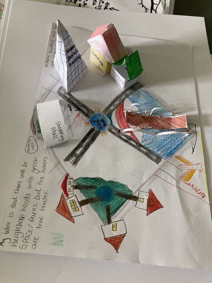 stniniansart's tweet image. 1J have been developing their individual Glasgow 2060 town plans this week into collective group ideas, problem solving issues such as improving infrastructure, energy efficiency and open green spaces! #futureled #youngdesigners @stninianshigh