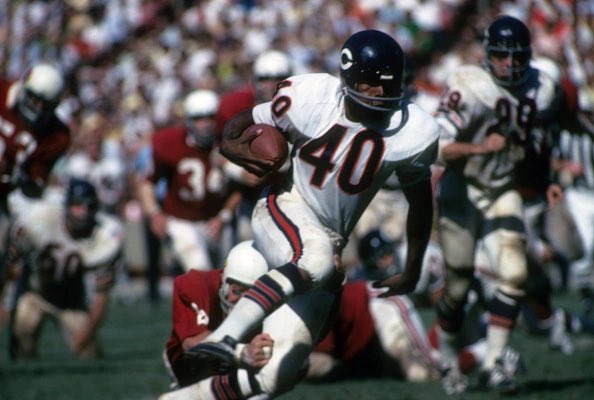 genethelawyer's tweet photo. @Brickwallblitz Iโm probably a little older than most people answering this, and all of the RBs named were amazing...but the Kansas Comet, in his prime, was a force of nature. #RIPGaleSayers https://t.co/6I5tLJO0Q0