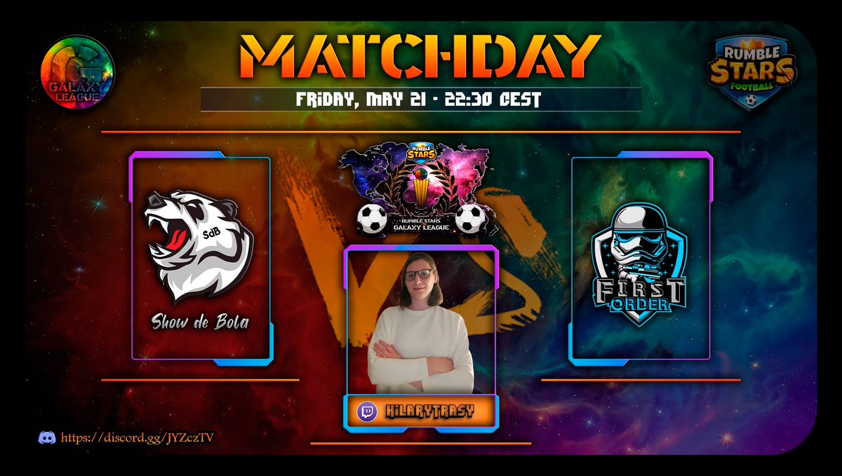 🔔 Match of the week: EU 🌍

<a href="/TG_Paragon/">Team Paragon</a> 🆚 #VenomOfViperS
<a href="/ShowdeBolaPT/">ShowdeBola</a> 🆚 <a href="/FirstOrderRS/">First Order</a>

El día de hoy nos trae los partidos de los equipos invictos hasta el momento. ¿Conseguirán sus rivales dejarles sin los 5 puntos?

📺 <a href="/HilaryTrasy/">HilaryTrasy</a>

twitch.tv/hilarytrasy