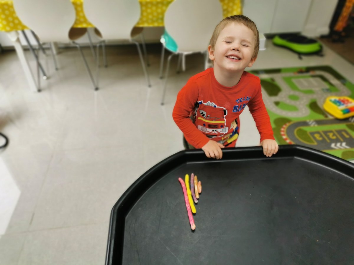 JaskoKathleen's tweet photo. Kacper really loved the worm experiment! We even extended the activity and made our own salt dough worms to order 🥰 @NYPSButterflies https://t.co/sD0jZyYRgc