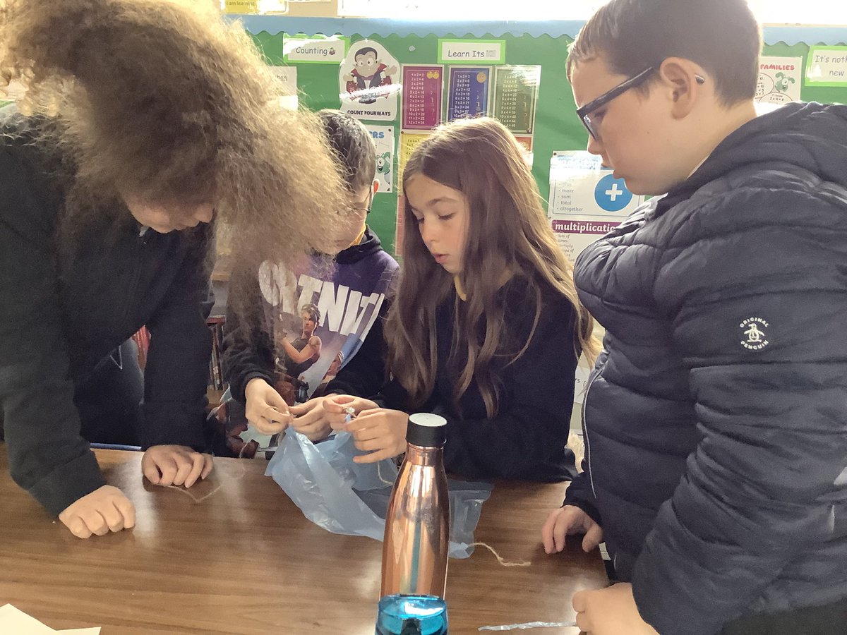 MrsMorrisonKPS's tweet photo. For part of our P6 IDL topic we have been learning about gravity. After finding out about what it was, we did an experiment to try and find out how the force worked. Many groups were very successful, team work makes the dream work 💛🖤 @Kinneil_PS https://t.co/BGRY2Vqbnl