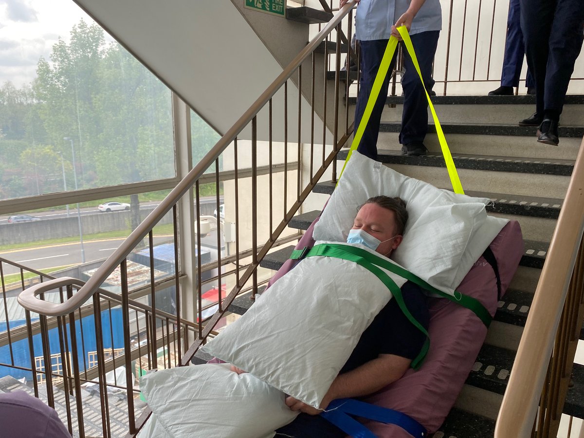 Tonyd1966's tweet photo. Some quality Evacuation training on the wards at Salford, can't beat hands on!!! @NCAlliance_NHS @SRFT https://t.co/WO5BiIiHPR