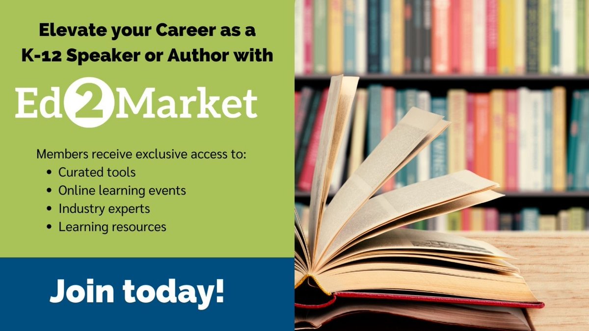 schoolrubric's tweet photo. @schoolrubric is excited to partner with @Ed2Market and @stoddard_katie! @Ed2Market is a membership-based, online learning community w. access to tools, learning events, industry experts, and more.
#edchat #educationspeaker #edspeaker
Join today at https://t.co/bkIRVWEpBK https://t.co/3JEHf8BZgQ