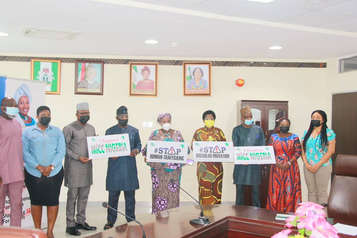 Aygf_'s tweet image. Yesterday AYGF paid the @FMWA_ng  an Advocacy visit on the #miccnigeria II project Campaign.

#stopirregularmigration #doittherightway #stophumantrafficking #youthdevelopment #womendevelopment #NGOs