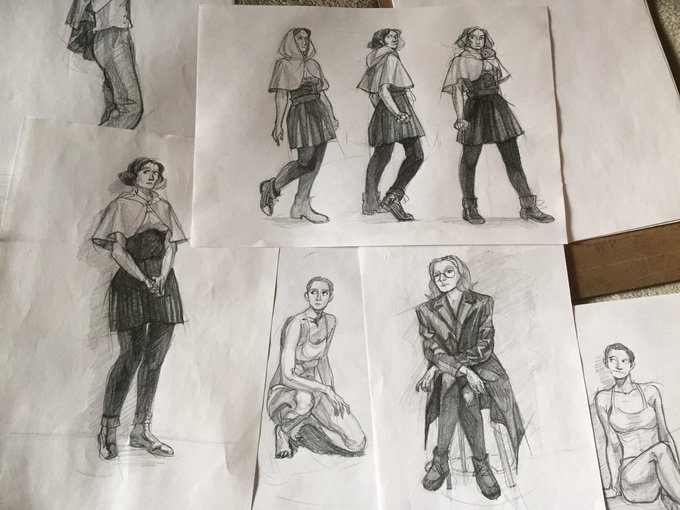 I'm speedrunning college sketches 