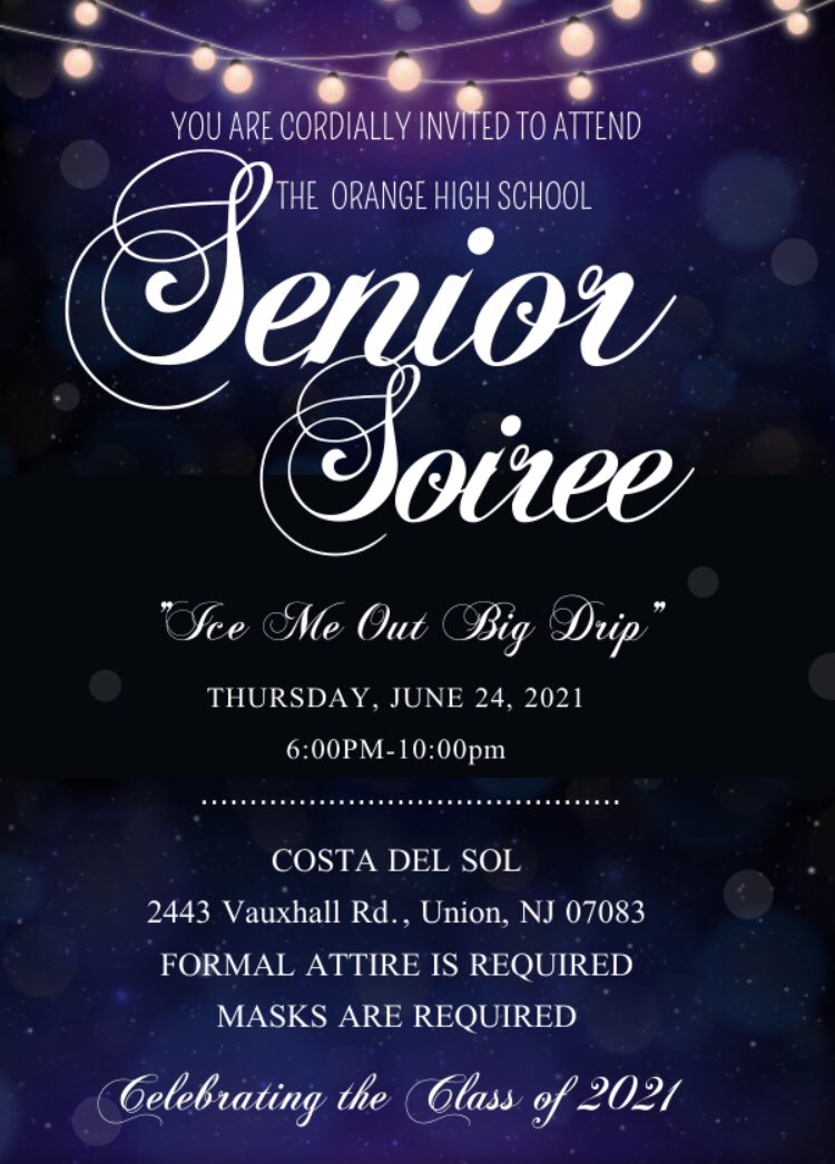 Very excited to send off our seniors in style! See flyers for information :)