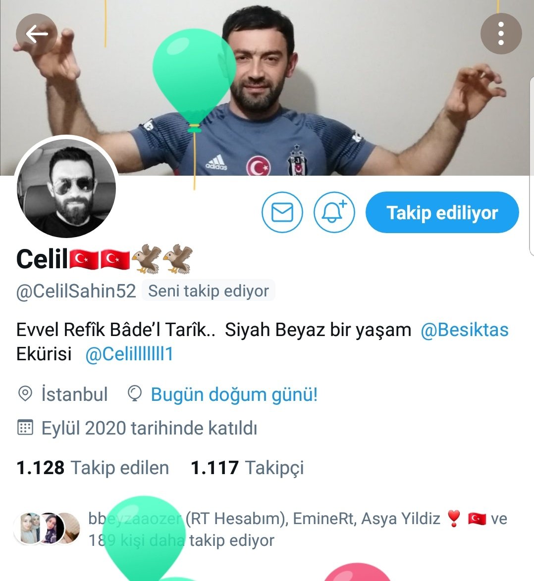 Güçlü Türkiye Grupları üyelerimizden @CelilSahin52 Bey'in ad gününü kutluyor, kendisine, ailesi ile birlikte sağlıklı uzun ömürler diliyoruz.