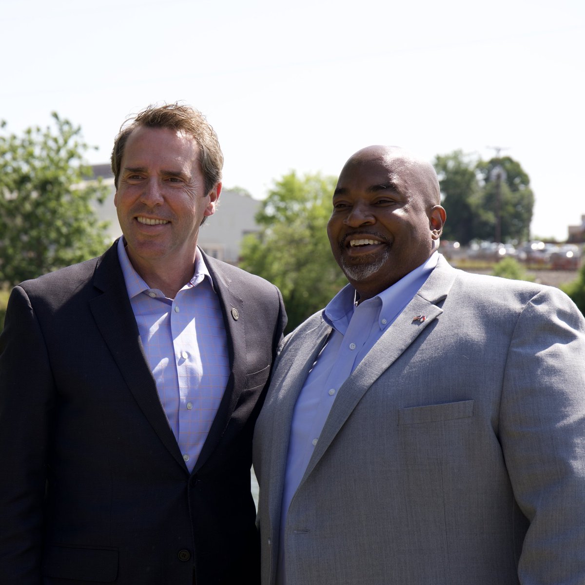 RepMarkWalker's tweet photo. What a privilege it was to be with Lt. Gov. @markrobinsonNC, Mayor Myers, Rep. @KyleHallNC &amp; many others today for the Madison River Park Ribbon Cutting on the Dan. Proud to have played a small part in this process &amp; look forward to North Carolinians enjoying this beautiful spot. https://t.co/Z1xz41Vfdh