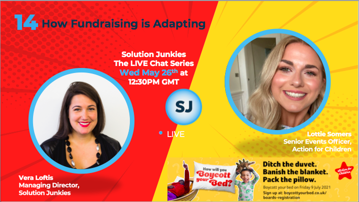 vera_loftis's tweet photo. Event: How Fundraising is Adapting
Learn how @actionforchildr has adapted its fundraising techniques and methods to safeguard income generation. 
Join the LinkedIn LIVE Event on Wed, 26th of May at 12:30pm GMT
Click here to join: https://t.co/0ayQCMO4yL 
#BoycottYourBed https://t.co/kdfKd5cZOH