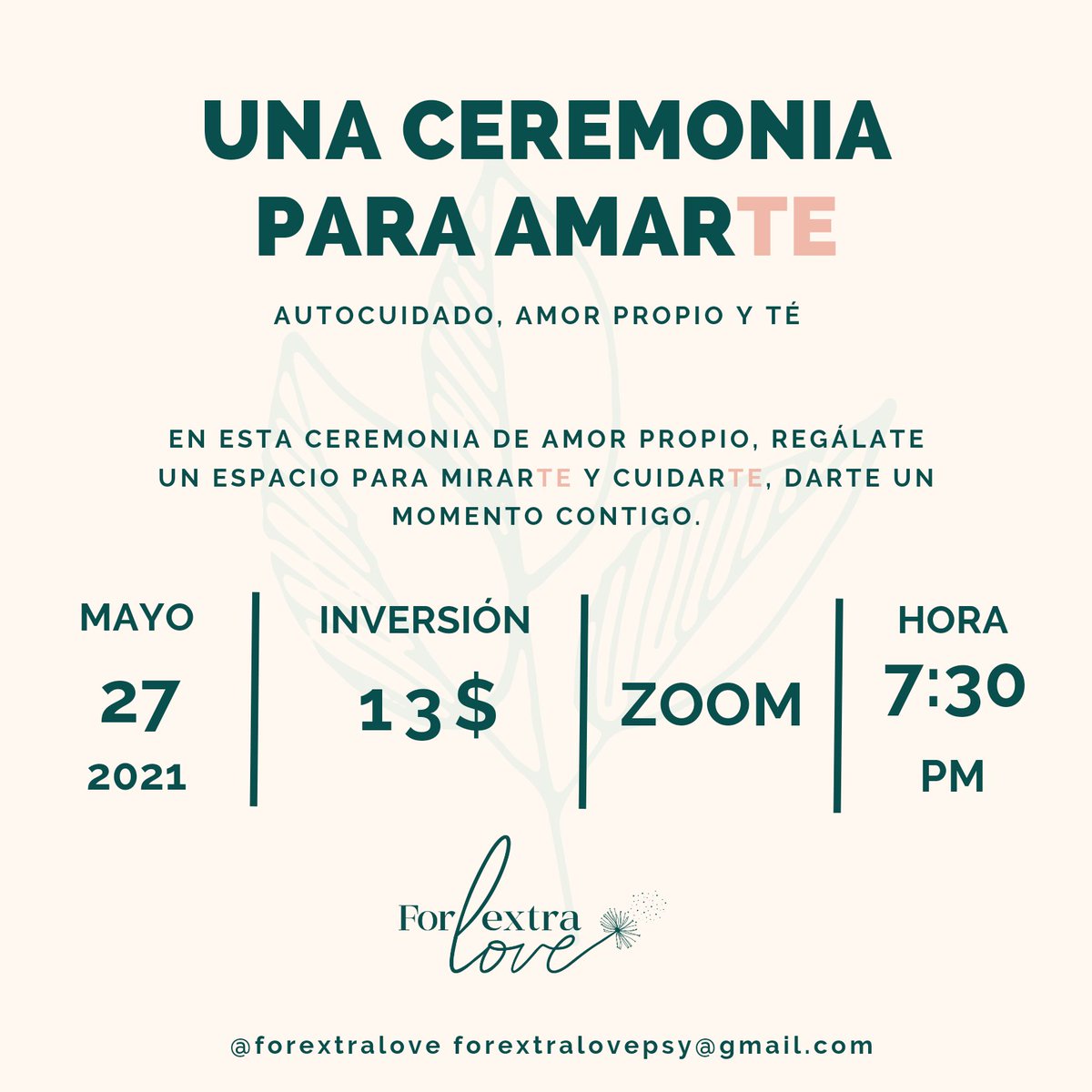 forextralove's tweet photo. ¿Buscas celebrar el amor propio? Te invitamos a esta ceremonia para amarTE💖

Inscríbete aquí: https://t.co/5PoR3V3ih3 https://t.co/yQv4Bgx018