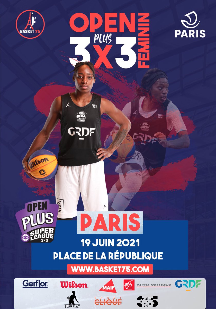 Le basket 3X3 féminin envahit la place de la République ! Venez profitez du plus beau basket Parisien ! 
Rendez-vous le 19 juin pour vivre l’Open Féminin de Paris. Retrouvez plus d’information ci-dessous : 
basket75.com/2021/05/21/sup…  
<a href="/SportClique/">Sport Clique</a>