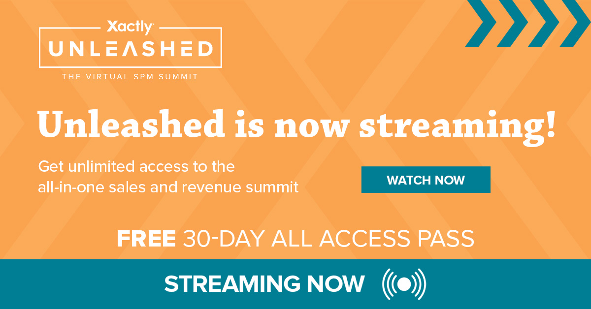 Xactly's tweet image. Are you worried you missed out on Unleashed Virtual Summit?! Have no fear! We are offering a Free 30-Day All access pass to any an all who missed out on this great event! Stream now!  #xactlyunleashed #unleashed2021 #unleashedondemand sales.xactlycorp.com/udmcf