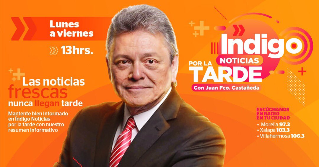 noticiasjuanfco's tweet photo. La denuncia penal contra Sheinbaum, Ebrard, Delgado, Mancera y otros funcionarios, va a proceder? ¿Si, no, son intocables, que opinas? Soy Juan Francisco Castañeda y te espero en @Índigo Noticias de 1a3 https://t.co/oAbEz6cON2