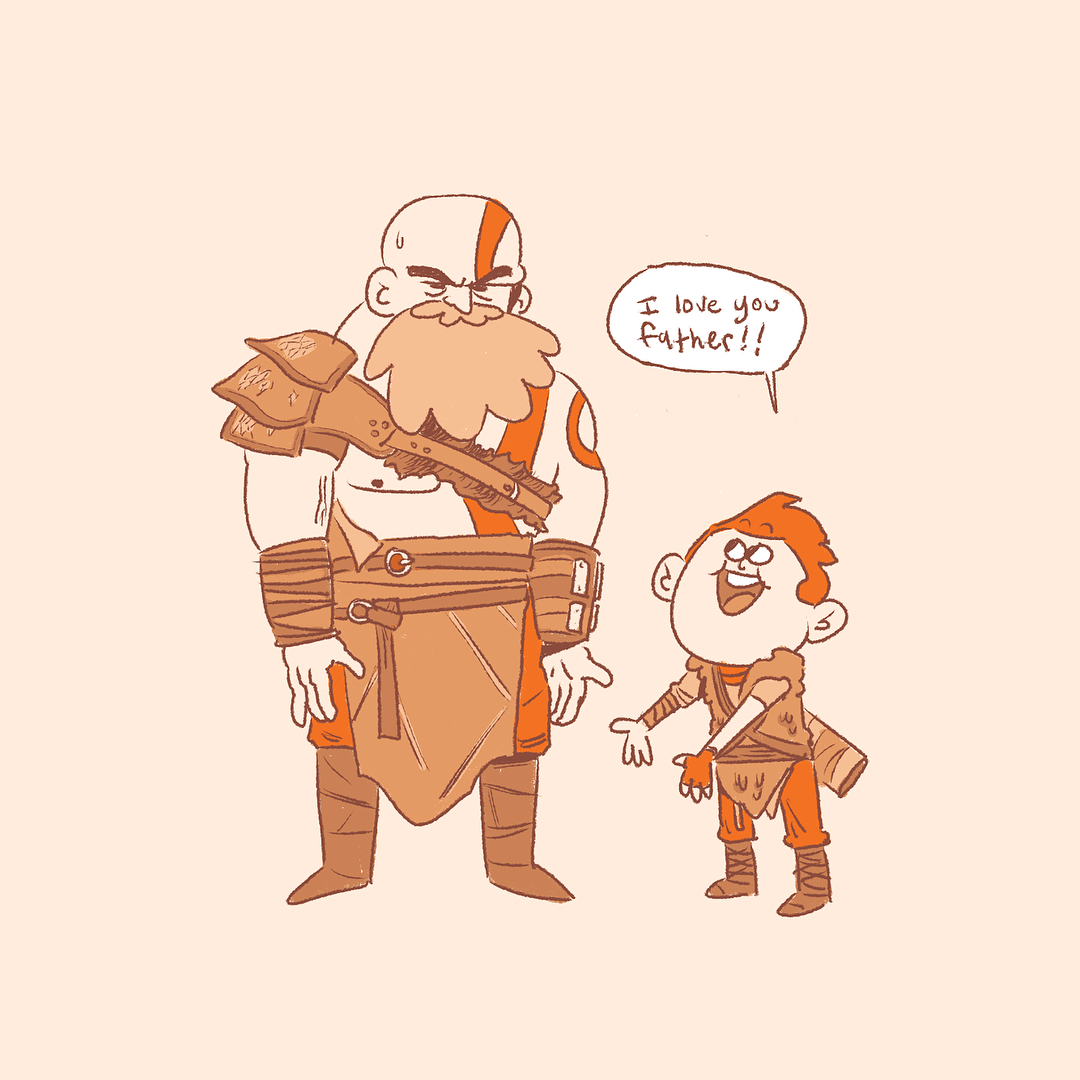 yongs on X: Fan art for @SonySantaMonica 's God of War. Did some