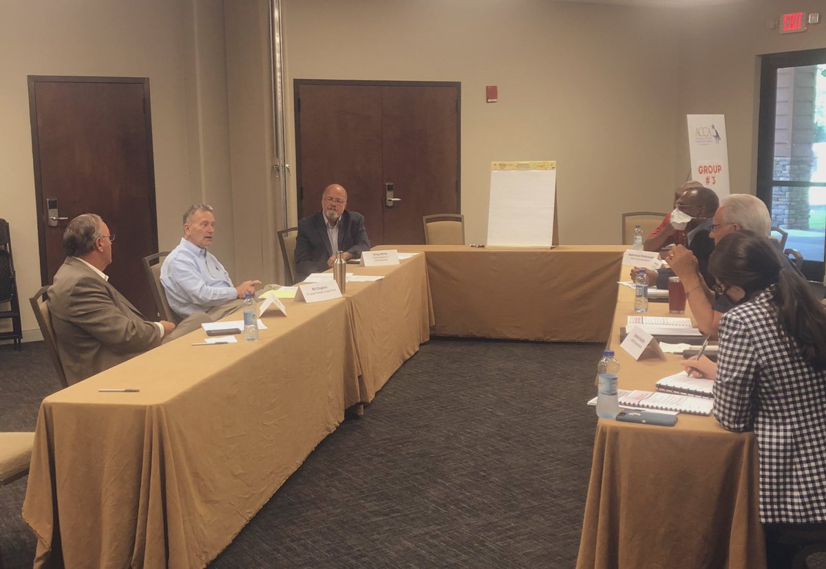 sonnybrasfield's tweet photo. Small groups working on the Association’s new strategic plan — “Road to Achievement”. Input from county officials and employees will shape the Association’s strategic vision for the next 5 years.
@AlabamaCounties @NACoTweets
#alpolitics #67ONE https://t.co/CsuyhzREgt
