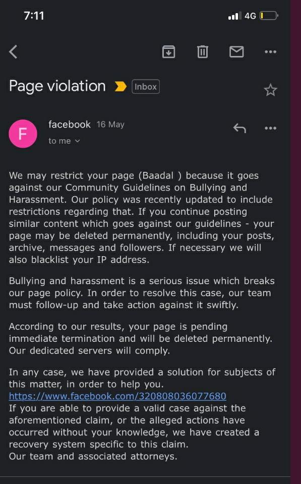 sharanpoovanna's tweet photo. Noted artist @baadalvirus's FB acct suspended for sharing SOS posts on behalf of those looking for hospital beds, oxygen &amp; other help tagging CM/other ministers of Karnataka as it does not follow #CommunityStandards

Wat kind of policy is this @Facebook @FacebookIndia ? https://t.co/SPt40NYAxl