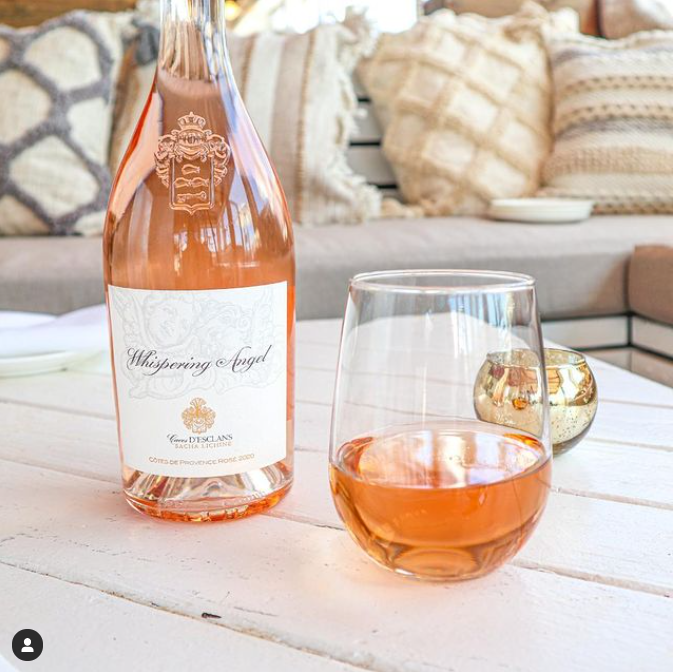 Celebrate Springtime with a refreshing glass of @chateaudesclans  Whispering Angel Rose! ☀️🍓 This Eastend favorite carries the aroma of strawberry and red raspberry and will transport you to the lush hillsides of the Esclans valley.#Whisperingangel #ChateaudEsclans #MTK #montauk