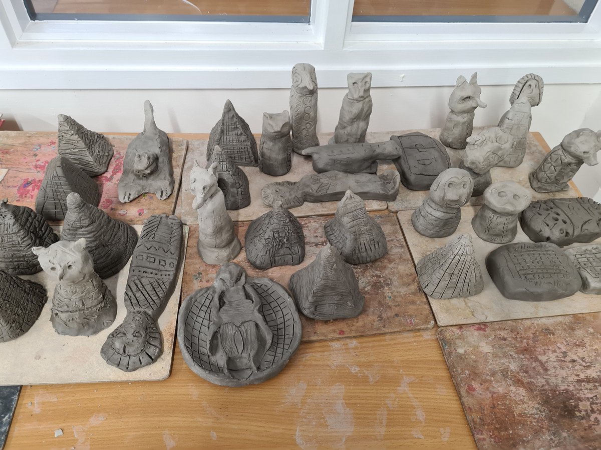 PolycarpSchool's tweet photo. This week, our Year 5 Pheasants and Doves made Ancient Egyptian inspired sculptures, aren't they brilliant? #lovetolearn #learningthroughcreativity #stpolycarpsschool #primaryschoolfarnham https://t.co/GMHVyPIopC