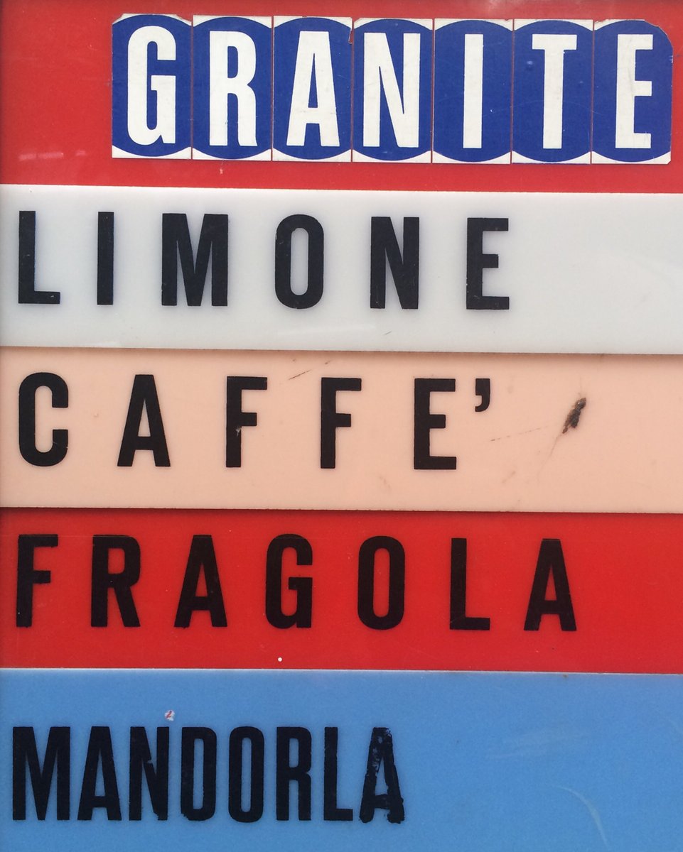 TGIF, everyone! 😋

Which granita flavor are you getting?

Limone 🍋
Caffè ☕️
Fragola 🍓
Mandorla (where’s the almond emoji???)

Did you know the origins of granita can be traced back to the Arab domination of Sicily (831-1061 BCE) when the Arabs brought with them a