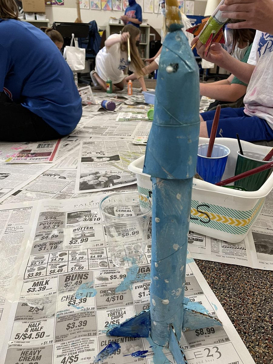MrLangemo's tweet photo. Our rockets are progressing.  Looking quite creative. https://t.co/JZHWCanqGE