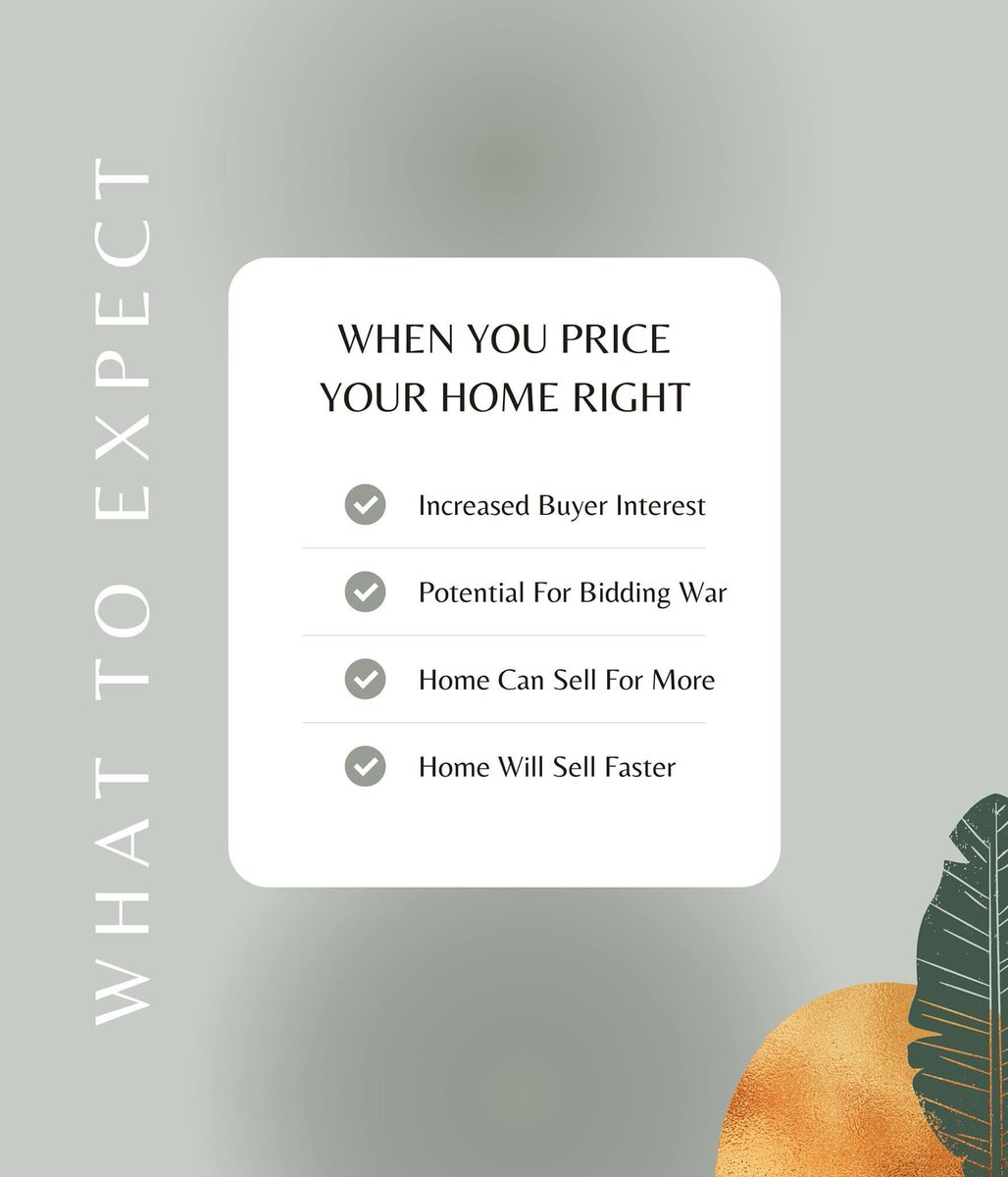 LAChisholm's tweet photo. It may be tempting to list your home more than the market dictates, but you can end up losing potential buyers and sit on the market for an extended period. Price it right for a better opportunity to sell quick and sell for more. 

#homesellingtips #sellingyourhome 
#yegre https://t.co/uO2CrqmCks
