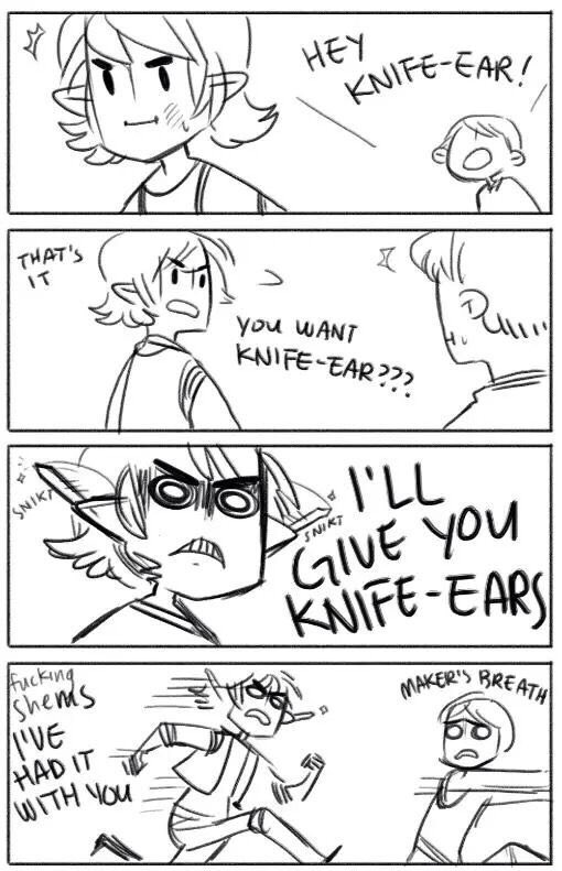 "Knife to meet you."