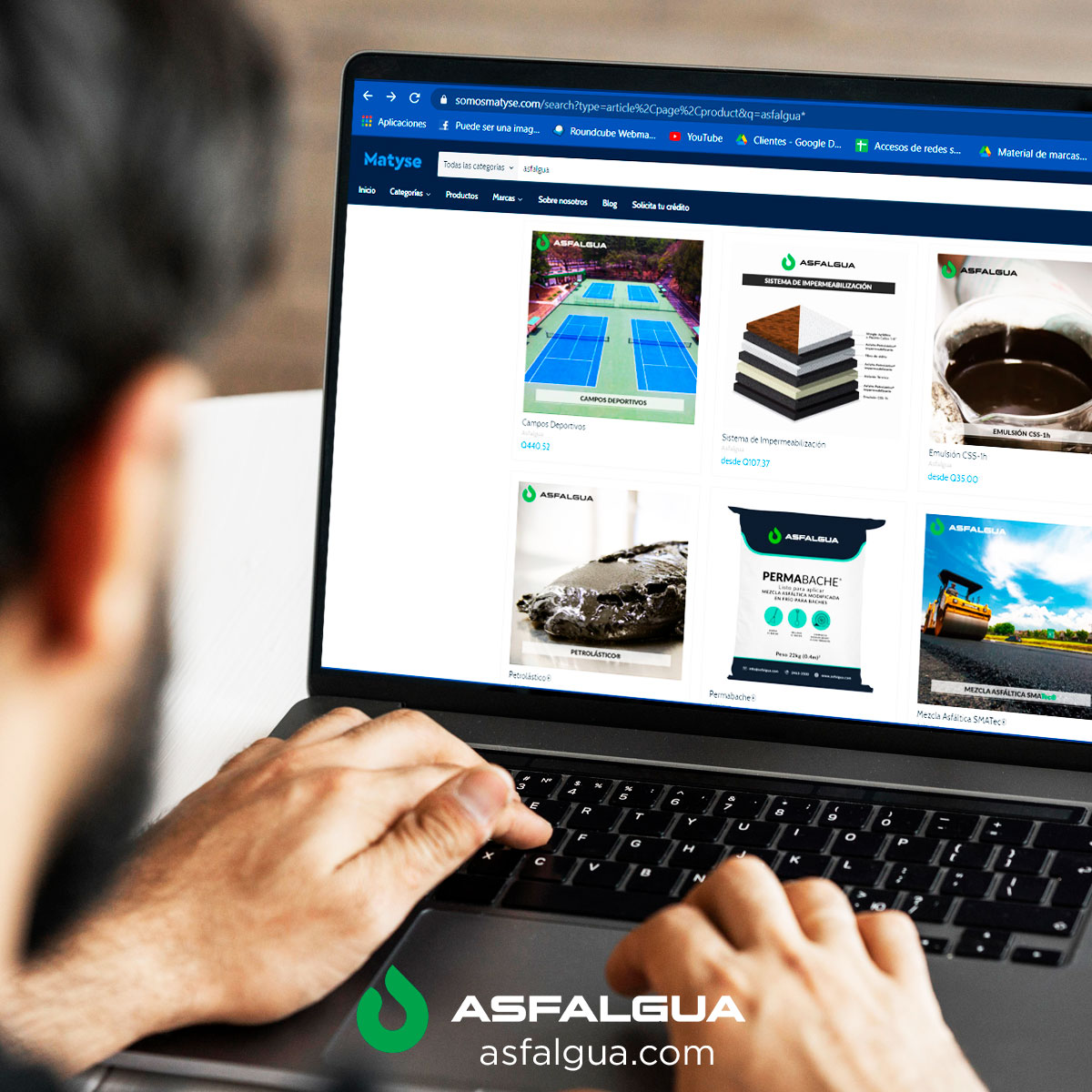 ASFALGUA's tweet photo. Ya puedes adquirir nuestros servicios y productos desde la comodidad de tu casa u oficina en Matyse 
Te ofrecemos soluciones digitales y opciones de pago para agilizar tu compra en https://t.co/O6a3uOBhtO 👩‍💻🏗 #SomosAsfalgua https://t.co/vvWYgW1AjO