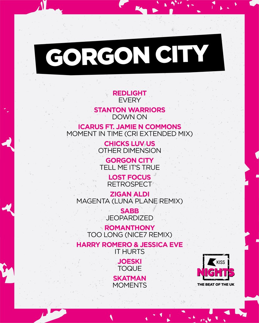Gorgon City (@gorgoncity) on Twitter photo More tunes from @KissFMUK 🎶
<a href="/UKREDLIGHT/">Redlight</a>
<a href="/StantonWarriors/">Stanton Warriors</a>
<a href="/icarus/">Icarus</a>
<a href="/JamieNCommons/">Jamie N Commons</a>
<a href="/CRi_music/">CRi</a>
<a href="/Chicks_Luv_Us/">Chicks Luv Us</a>
<a href="/sabbDJ/">SABB</a>
<a href="/nice7italy/">NiCe7</a>
<a href="/HarryRomero_/">Harry Romero</a>
<a href="/DJJoeskiMusic/">Joeski</a> More tunes from @KissFMUK 🎶
<a href="/UKREDLIGHT/">Redlight</a>
<a href="/StantonWarriors/">Stanton Warriors</a>
<a href="/icarus/">Icarus</a>
<a href="/JamieNCommons/">Jamie N Commons</a>
<a href="/CRi_music/">CRi</a>
<a href="/Chicks_Luv_Us/">Chicks Luv Us</a>
<a href="/sabbDJ/">SABB</a>
<a href="/nice7italy/">NiCe7</a>
<a href="/HarryRomero_/">Harry Romero</a>
<a href="/DJJoeskiMusic/">Joeski</a>