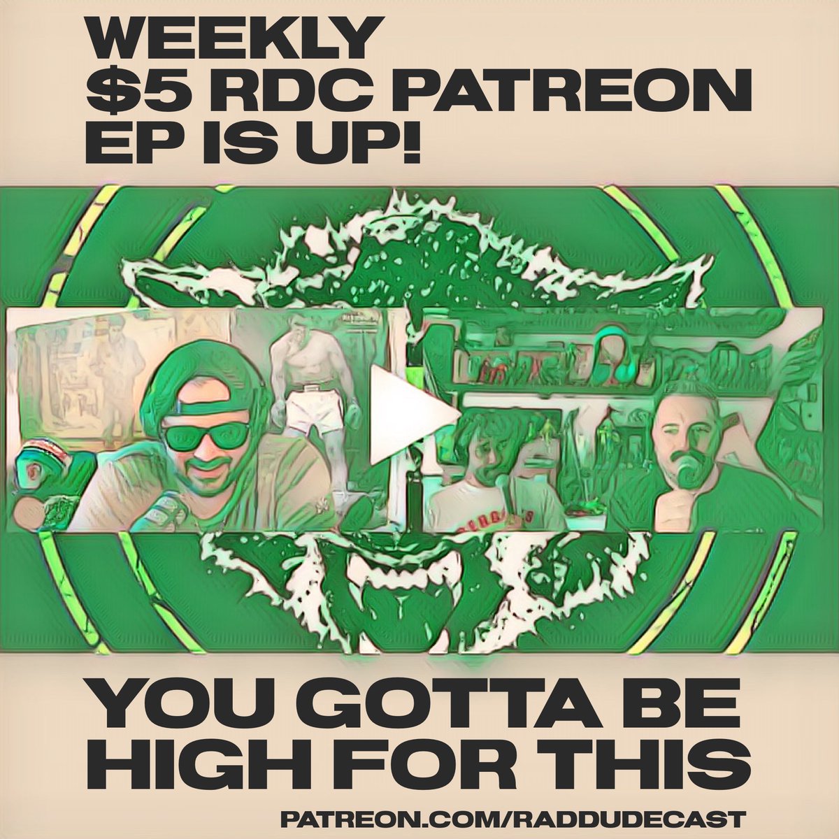 Latest $5 Patreon ep is up! The Rad DudeCast gives some behind the scenes info on the horrible audition process! Listen by joining our Patreon, link in bio.