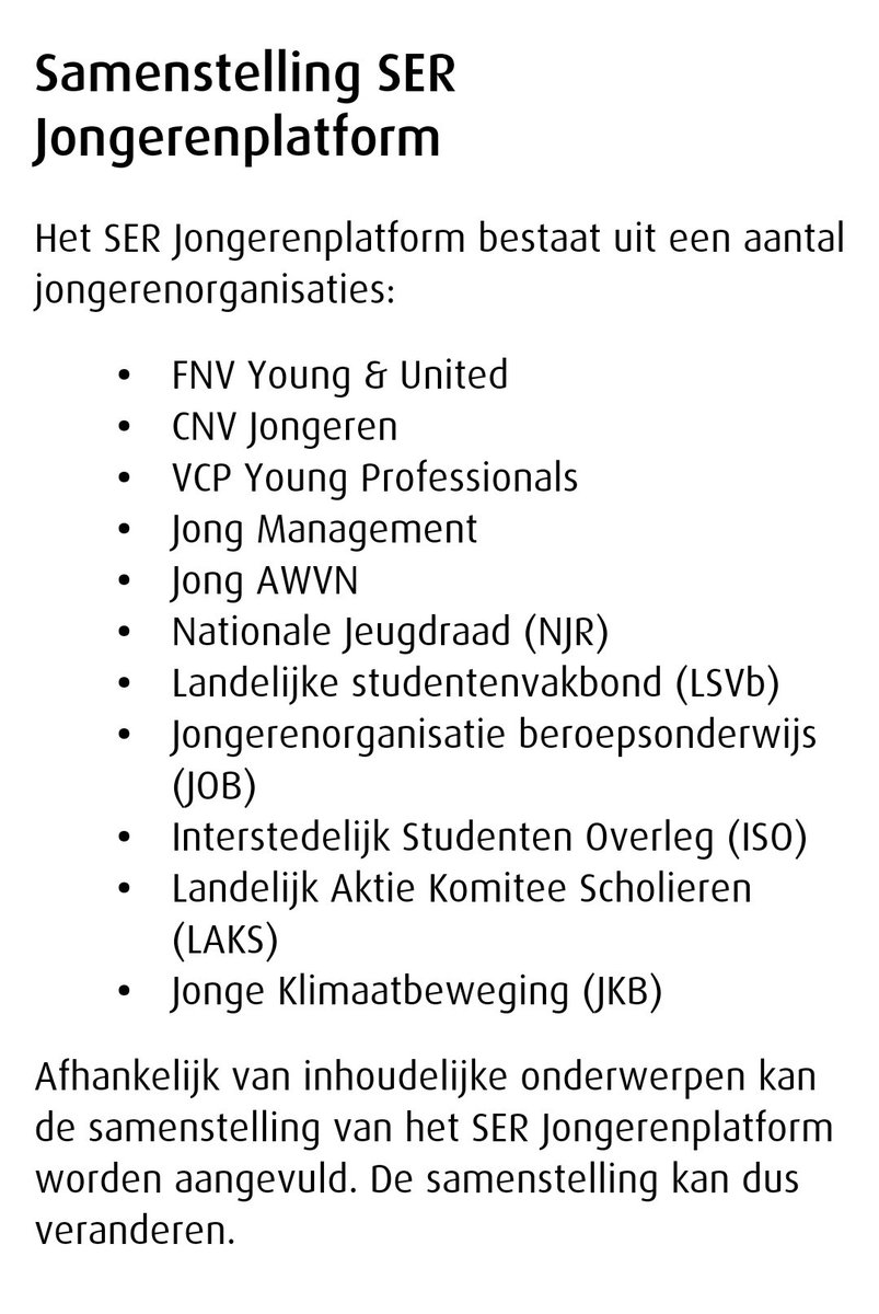 Ik mis <a href="/NAJKtweets/">NAJK</a> als een van de bekangrijste jongere organisaties die aan MOET schuiven bij de formatietafel. Want vooral deze groep jongeren in de agrarische sector hebben we nodig <a href="/mariettehamer/">Mariette Hamer</a>