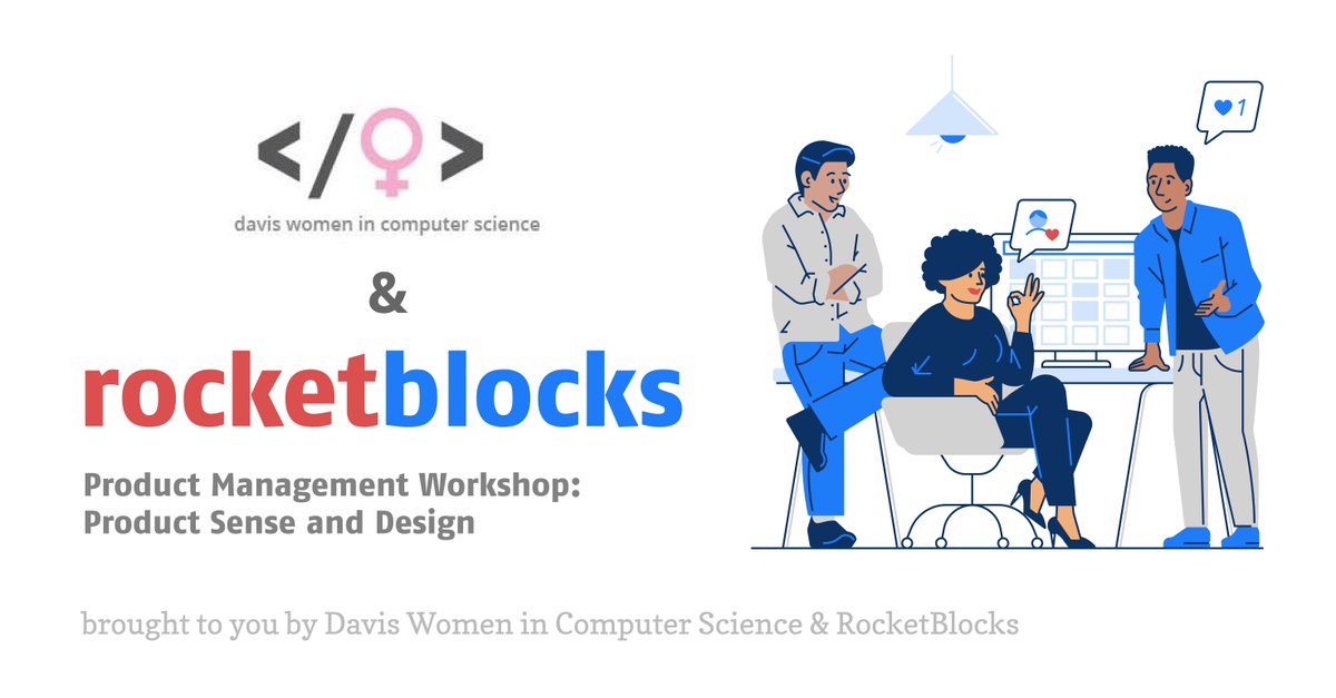 RocketBlocks's tweet photo. Join RocketBlocks + Davis Women in CS in a free workshop w/ ex-Google PM &amp; RocketBlocks Founder, @kivestu, covering  product sense &amp; design Qs, how answers are evaluated &amp; what success looks like.

Tues, May 25th @ 6:30pm PT

Click to join: https://t.co/paSFSftp09 (pw: wics) https://t.co/QVSeR7J8CU