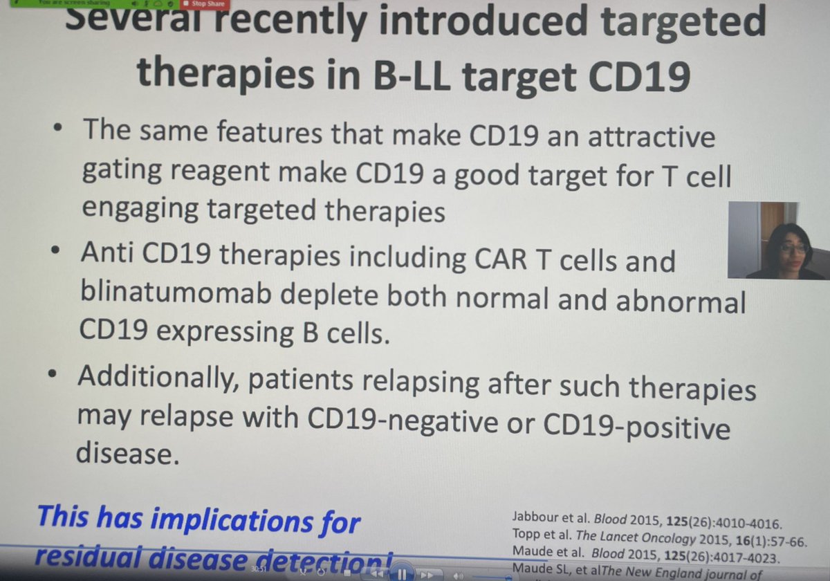 drkunalsehgal's tweet photo. Fantastic talk by @CherianSindhu on MRD in ALL in era of targeted therapy at the virtual academic series organised by @CytometryIndia #Flowedu #CytometryIndia https://t.co/PgnA4qjd3k