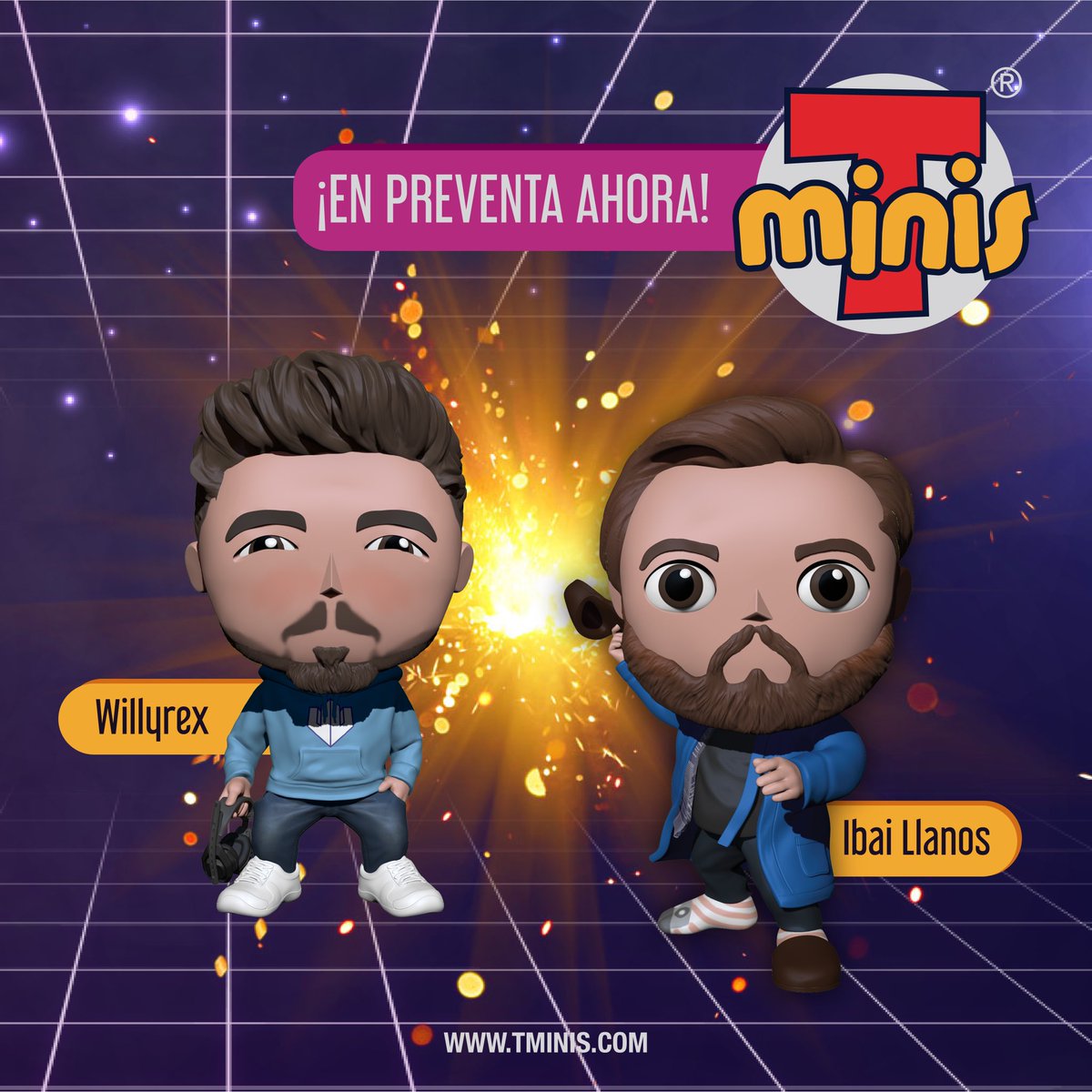 tminisoficial's tweet photo. ¿Te imaginas a tus ídolos y personajes favoritos en miniatura? En 
@tminisoficial lo hacemos posible y ahora tus Streamers favoritos están disponibles en miniatura y están para flipar! @IbaiLlanos @WillyrexYT DISPONIBLES YA EN NUESTRA WEB. #streamerscollection https://t.co/5UBQznCjuP