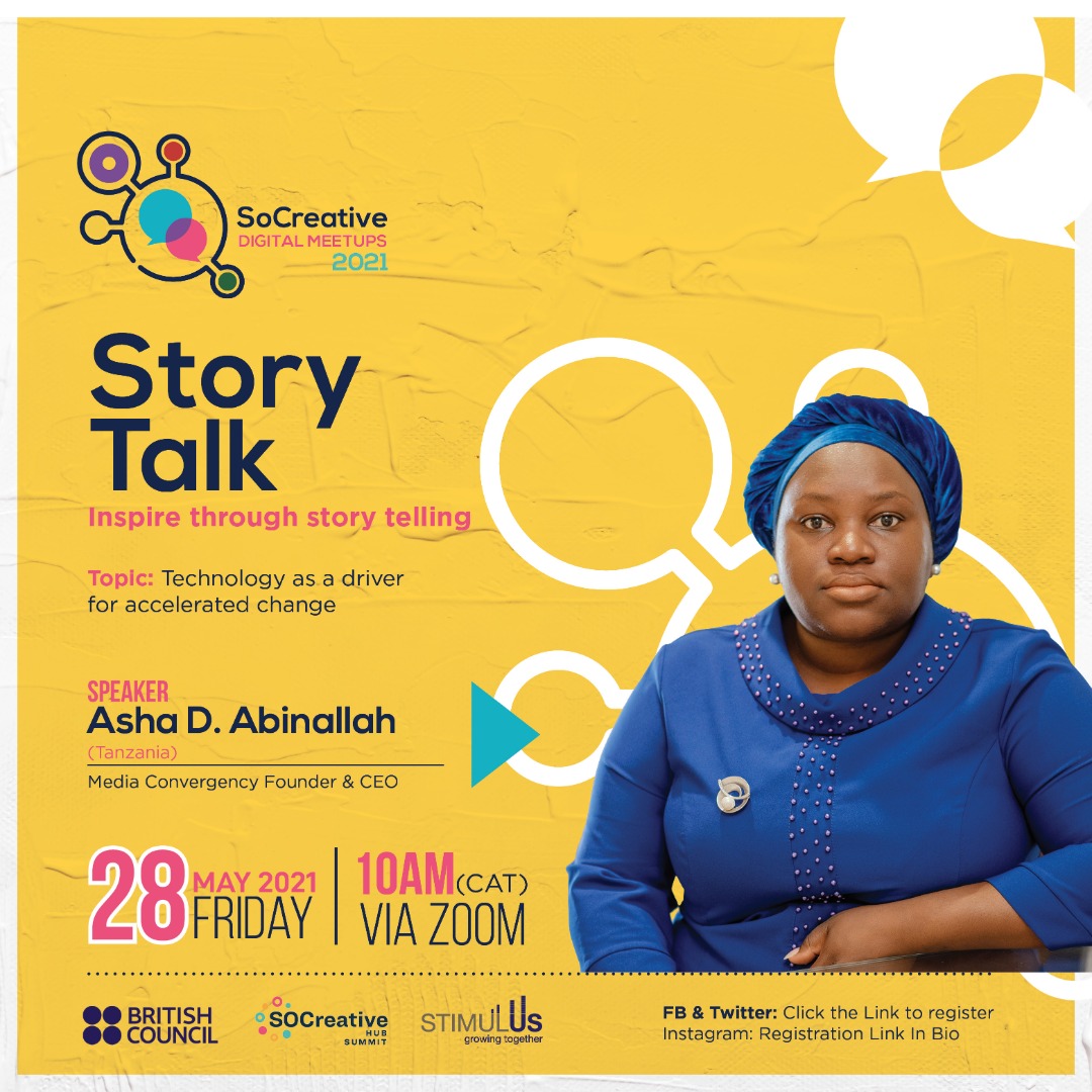 SOCreative2022's tweet photo. Don't miss out, register now here -> https://t.co/jHx3ujFBlW  #IamSoCreative #2021Socreative #Socreative2021 #DigitalAdaptation @SouthernAfrArts @StimulusAfrica https://t.co/o6oubgGTbb