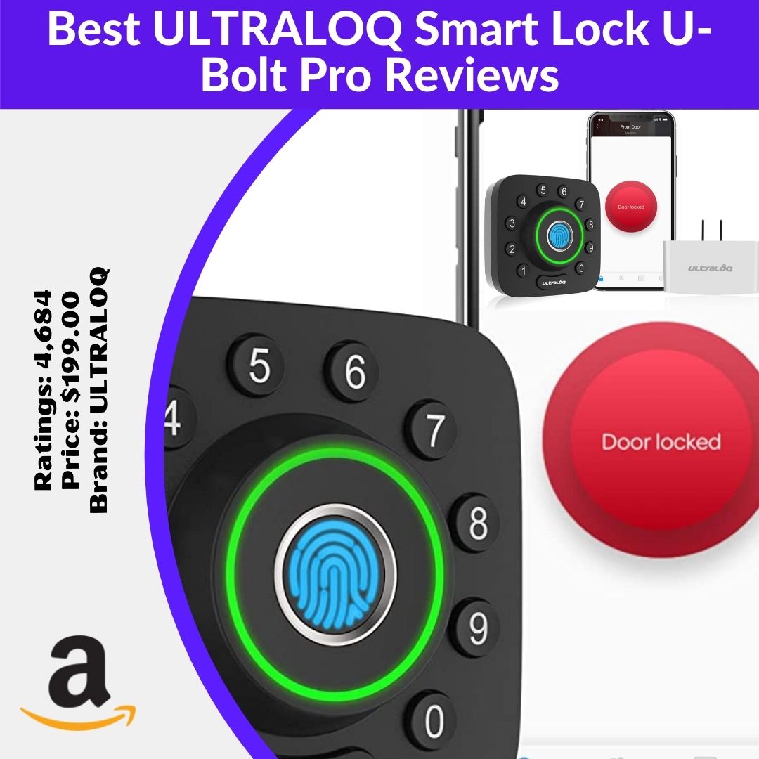 •ULTRALOQ Smart Lock U-Bolt Pro + Bridge WiFi Adaptor, 6-in-1 Keyless Entry Door Lock with WiFi, Bluetooth, Biometric Fingerprint and Keypad, Smart Door Lock Front Door, Deadbolt Lock Edition
Get this product: amzn.to/2RtwqId
#smart_lock,#ubolt_pro,#smart_lock_review