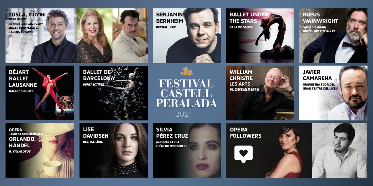 FIMCPeralada's tweet photo. Del 16 de juliol a l’1 d’agost la màgia de les nits d’estiu està a Festival Castell de Peralada +info aquí 👉 https://t.co/t87dDRMlJN                @Operaeuropa  @EFAfestivals @RTVECatalunya @IRLlull @icec_cat @FestClasica @LerinArtists @opera_xxi https://t.co/hXKqm3jETj