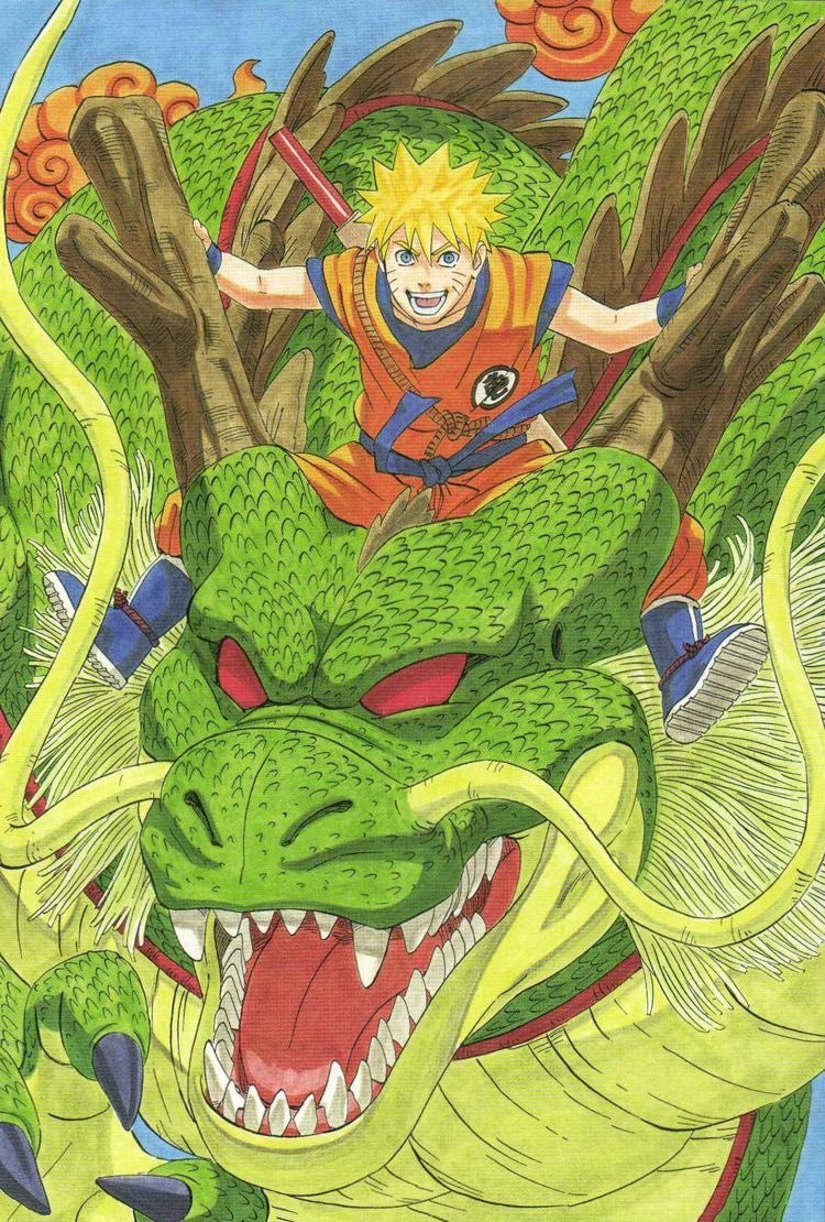 ino_memes's tweet photo. Naruto/Dragon Ball crossovers by the creators themselves! https://t.co/23wV7d6Hu3