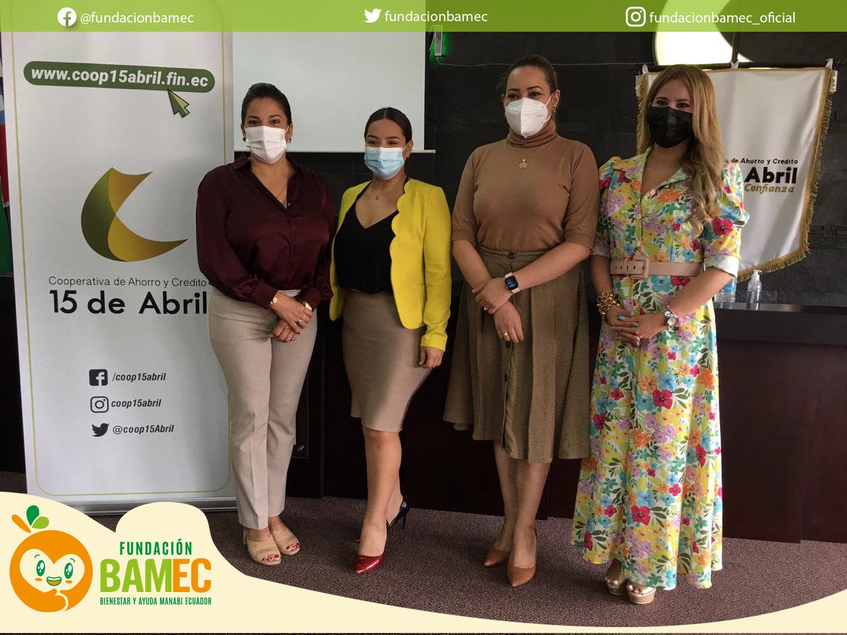 FBamec's tweet photo. #FundacionBamec El día 20 de Mayo del 2021 se firmó un convenio de ayuda social con la Cooperativa de Ahorro y Crédito15 de Abril Ltda. con el fin de coadyuvar con la realización y materialización de la fundación.
@coop15abril https://t.co/Fv8w3ZgnJj