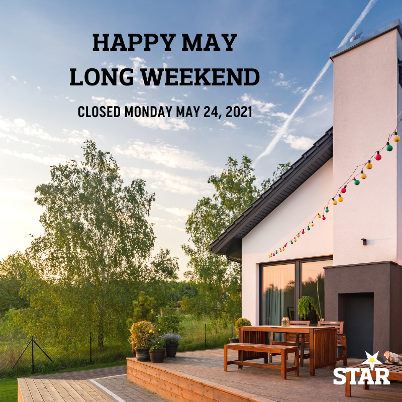StarBuildingYYC's tweet photo. We hope you all enjoy your May Long Weekend - even if the weather is supposed to be rainy.  We will be closed on Monday, May 24th and will re-open on Tuesday at 7am. https://t.co/GcMfnZX8UG