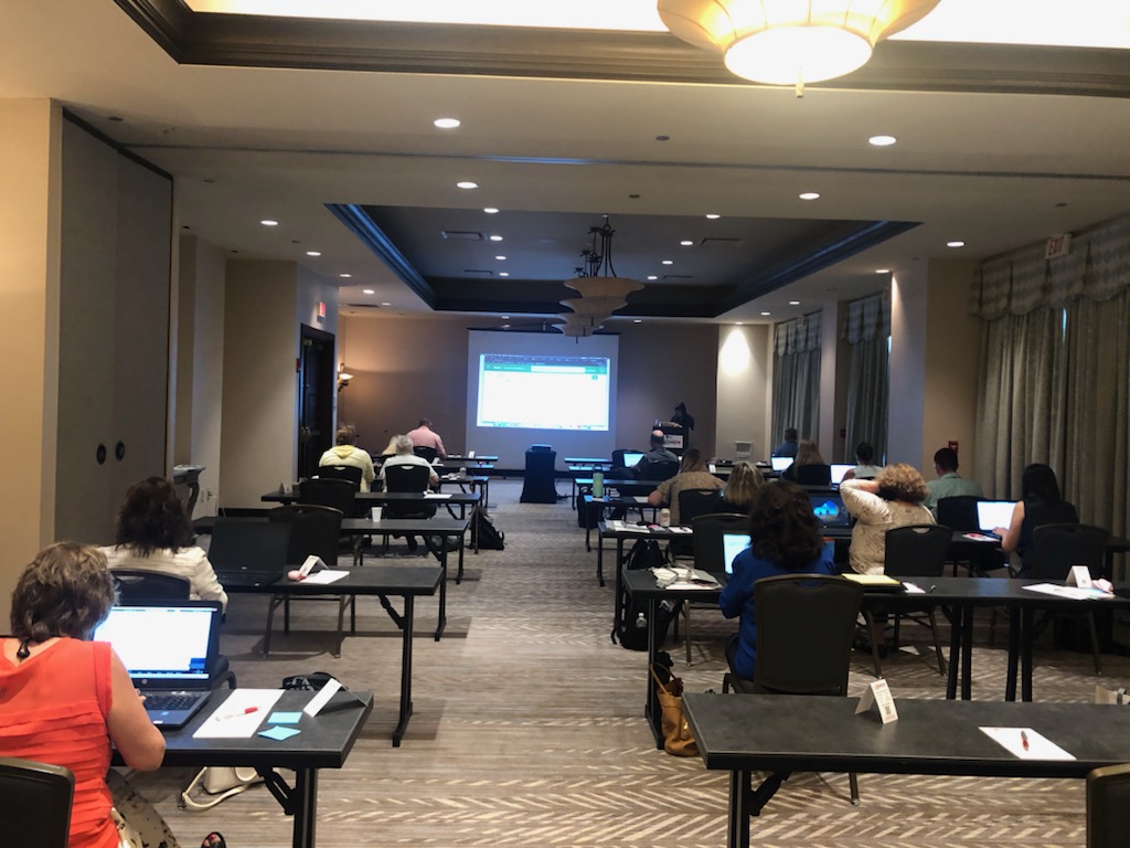 ncmgm's tweet photo. Sharon Jones, Ph.D. brought clarity around @Microsoft
 Excel functions and highlighted 10 functions every #Excel user should know and master during the Pre-Conference session on Wednesday morning. 

Learn more about Dr. Jones' session at https://t.co/FYy2sZsHi3. #NCMGMA https://t.co/jenMmdeHYO