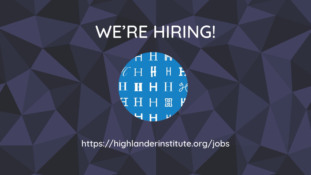 We're #hiring a Partner to support a growing portfolio of schools through teacher coaching &amp; change management. Previous K-12 teaching &amp; coaching experience required, alongside a passion for culturally responsive &amp; sustaining pedagogy highlanderinstitute.org/seeking-partne…