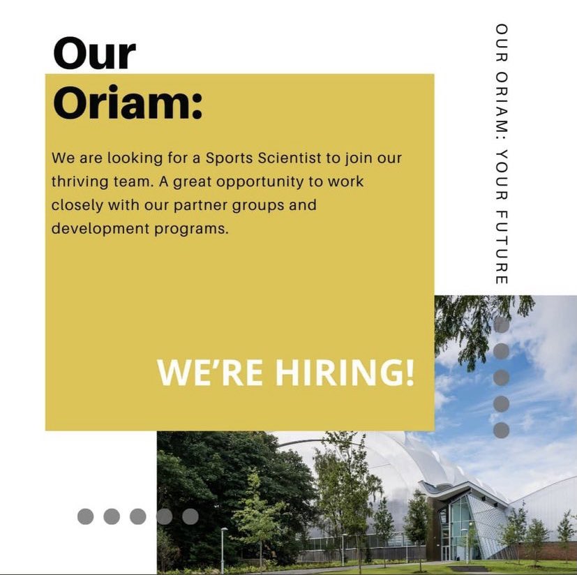 Exciting opportunity for a Sport Scientist to join our team at @Oriamscotland #sportscience #jobsinsportscience 

For more info and to apply: enzj.fa.em3.oraclecloud.com/hcmUI/Candidat…