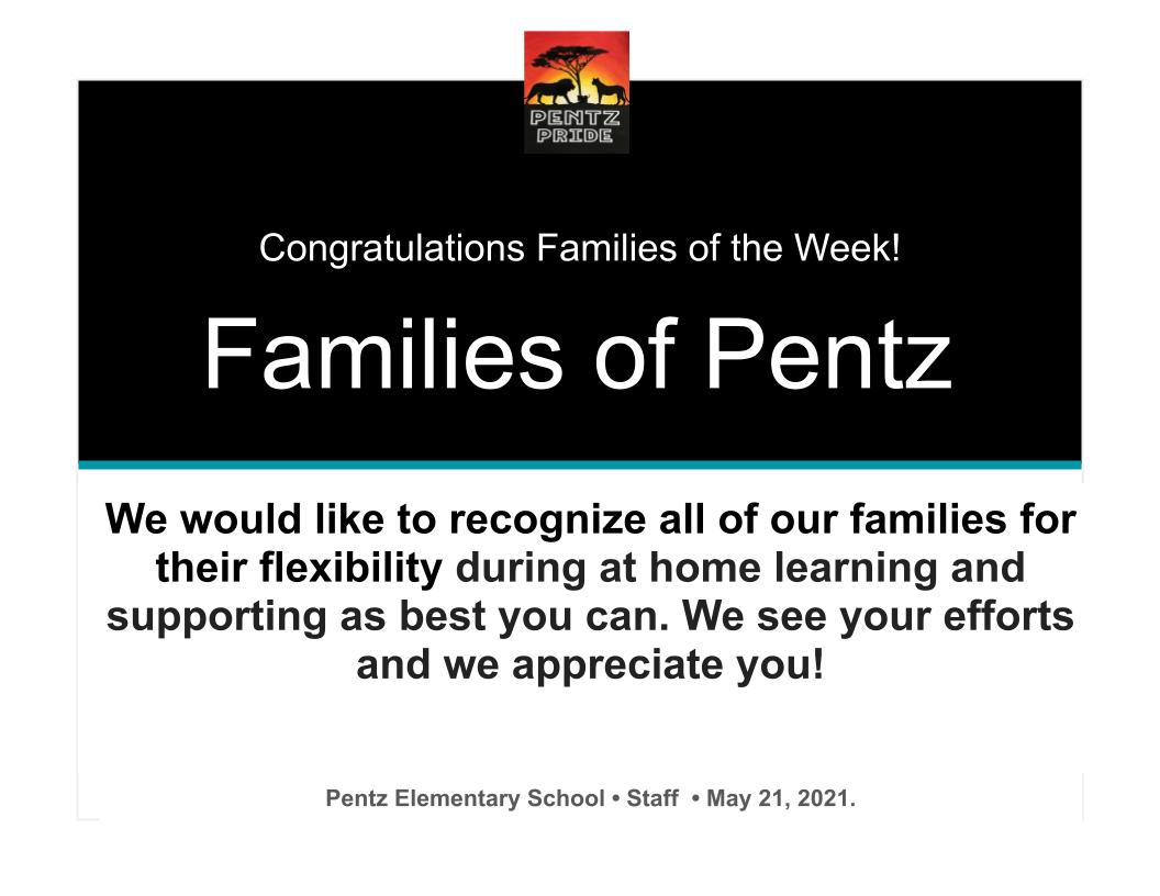 1/8 Families of Pentz