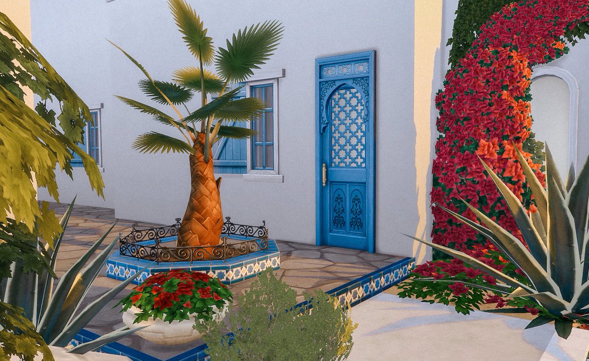 JetSetSimmer's tweet image. Also, here’s an update on that Santorini WIP ✨🇬🇷 #Sims4 #ShowUsYourBuilds